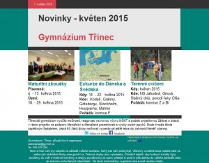 Newsletter - květen 2015,w