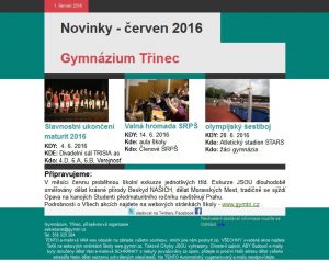 Newsletter - červen 2016