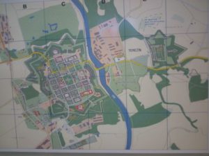 Mapa pevnostního města Terezín